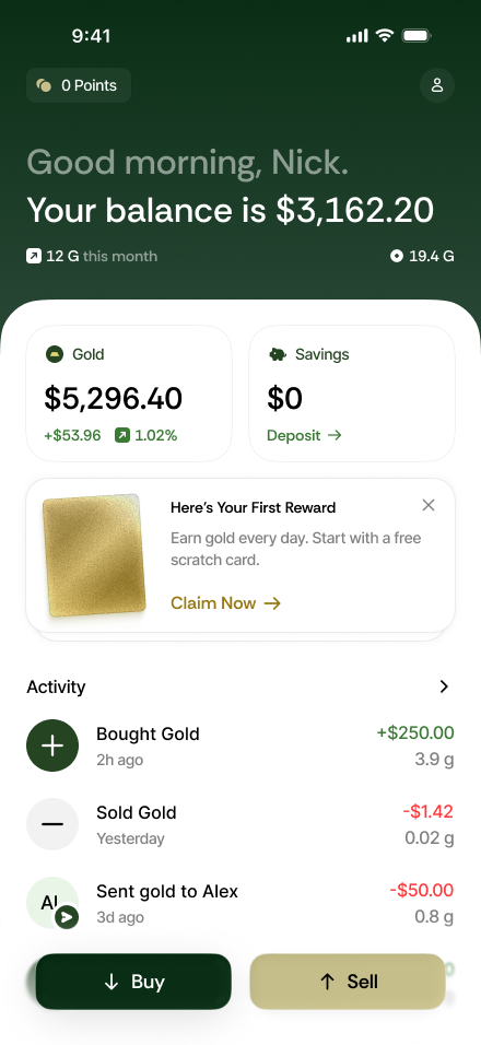 Buy gold right from your phone