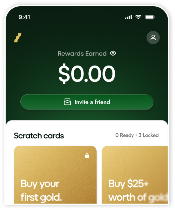 Get cashback in gold