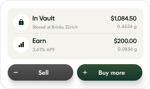 Save in gold, not dollars